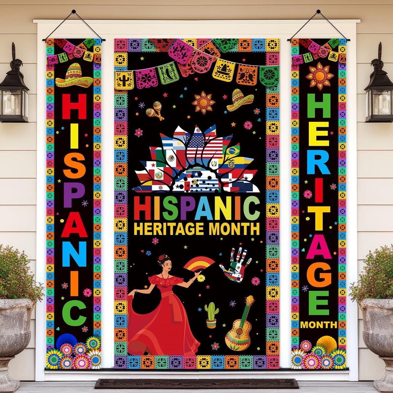 Hispanic Heritage Month Decorations, National Latino Heritage Month Decoration (colorful )
